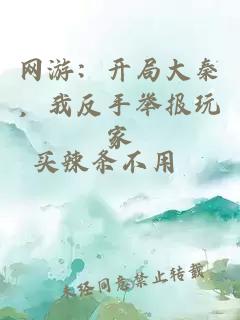 网游:开局大秦,我反手举报玩家